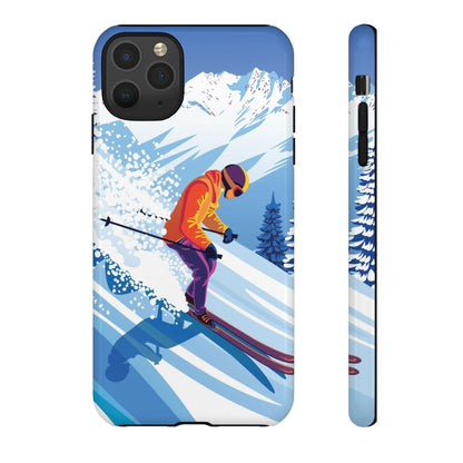 Glacier Rush: Ice Ski inspired phone case for iPhone, Samsung Galaxy and Google  Pixel devices