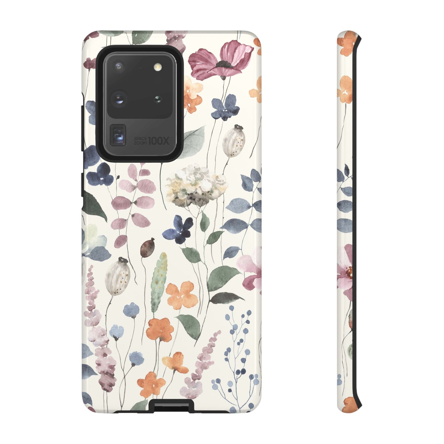 Floral prints phone case for iPhone, Samsung Galaxy and Pixel devices