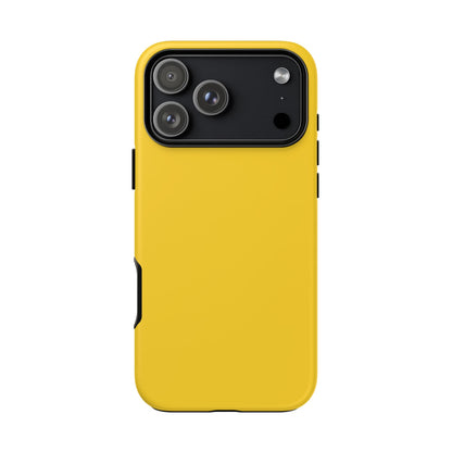 Luscious Yellow: Plain Sunburst-Inspired Color for iPhone, Samsung Galaxy and Google Pixel devices