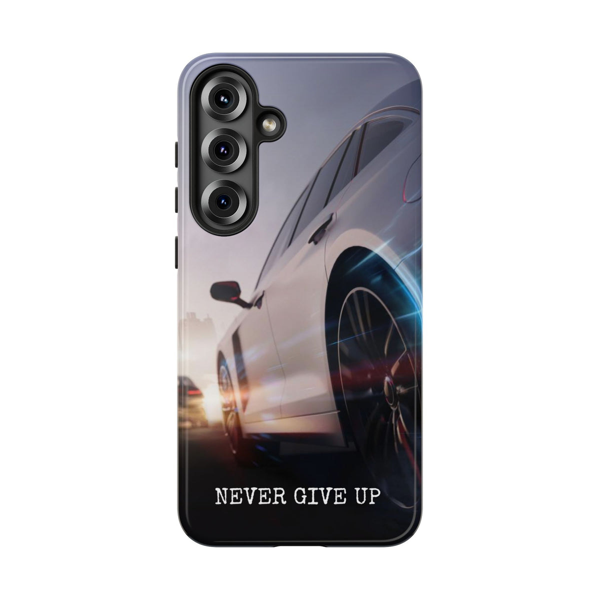 Never Give Up:  Motivational Phone Case for iPhone, Samsung Galaxy and Google Pixel devices