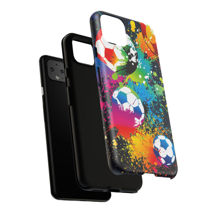 Footballer's Phone Case: Vibrant Case for iPhone, Samsung Galaxy and Google Pixel devices