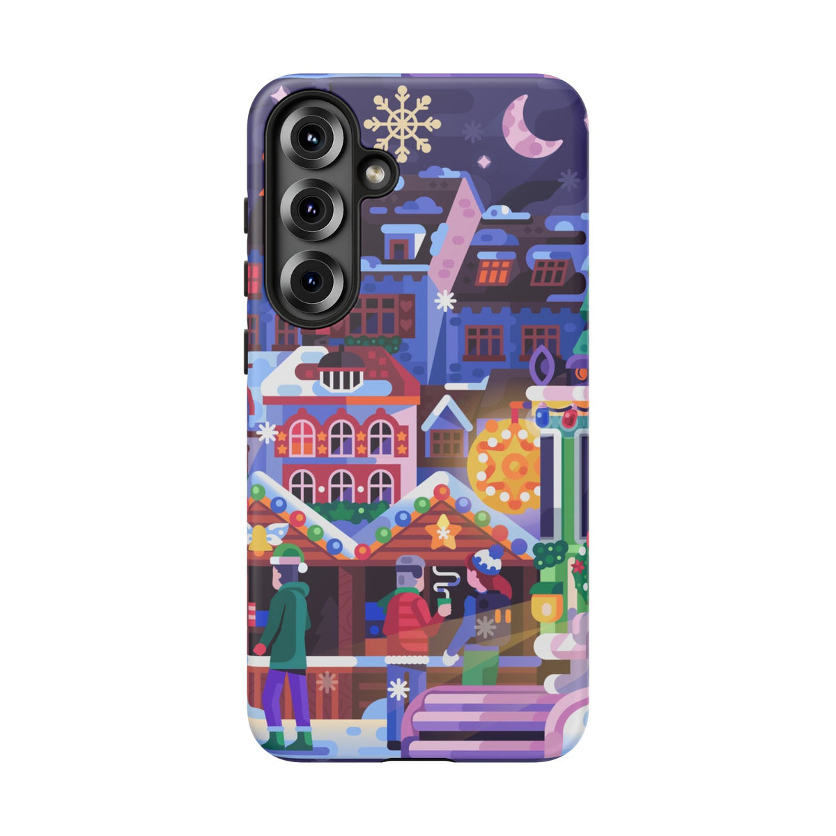 Christmas Fair in Old Town: Holiday-Themed case for iPhone, Samsung Galaxy and Google Pixel