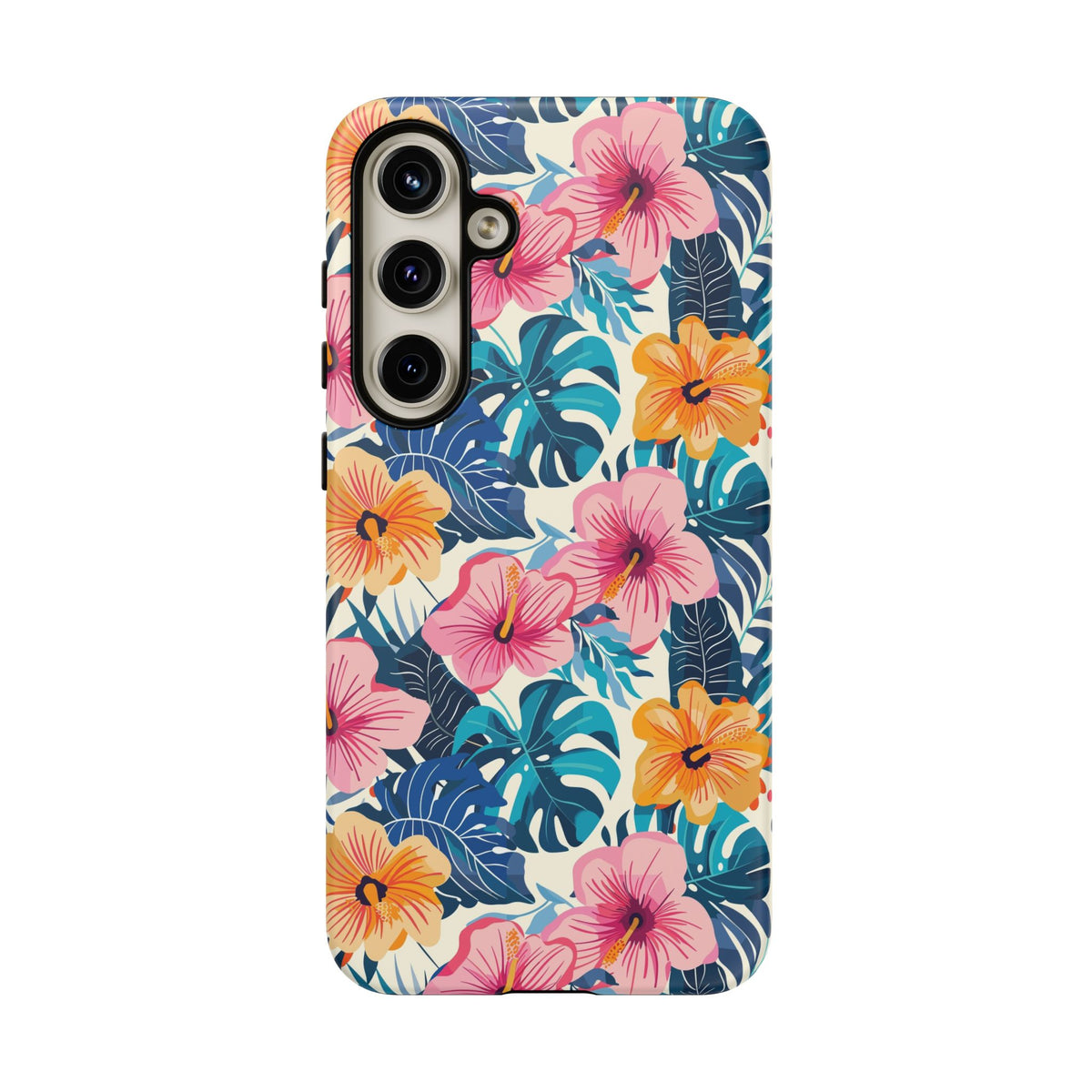 Hibiscus Bloom: Cute Floral Phone Case for iPhone, Samsung and Google Pixel