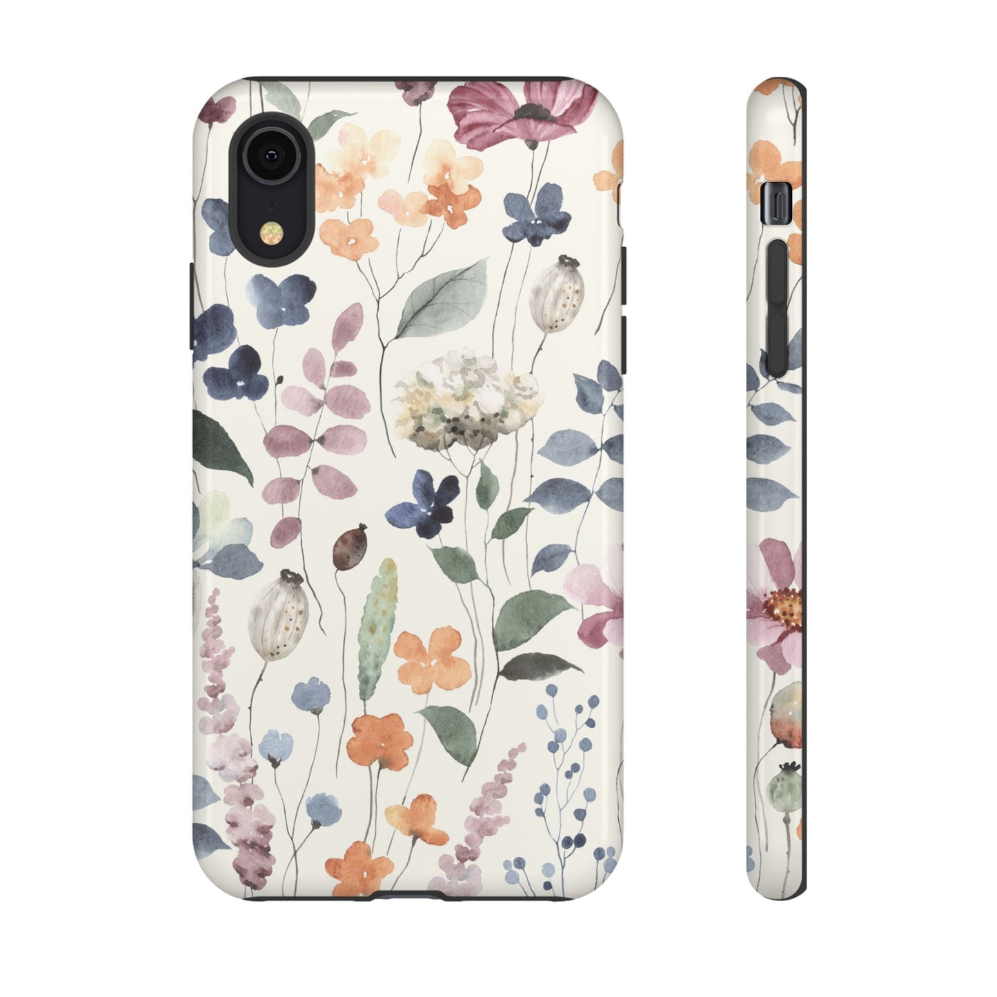 Floral prints phone case for iPhone, Samsung Galaxy and Pixel devices