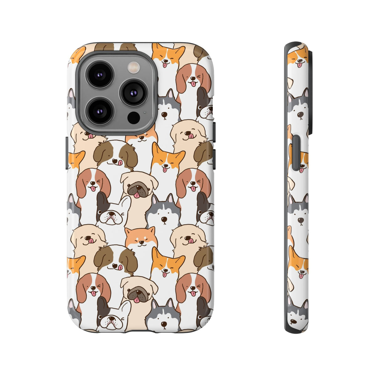 Cute Dogs Charm Phone Case for iPhone, Samsung Galaxy and Google Pixel devices