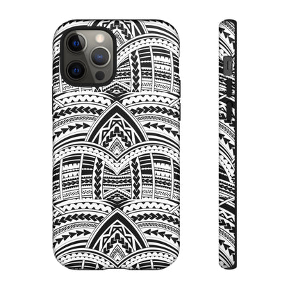 Tatoeage: telefoonhoesje met tribalpatroon voor iPhone, Samsung Galaxy en Google Pixel
