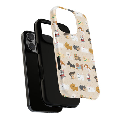 Cute Dogs: Tough Case for iPhone, Samsung Galaxy and Google Pixel devices