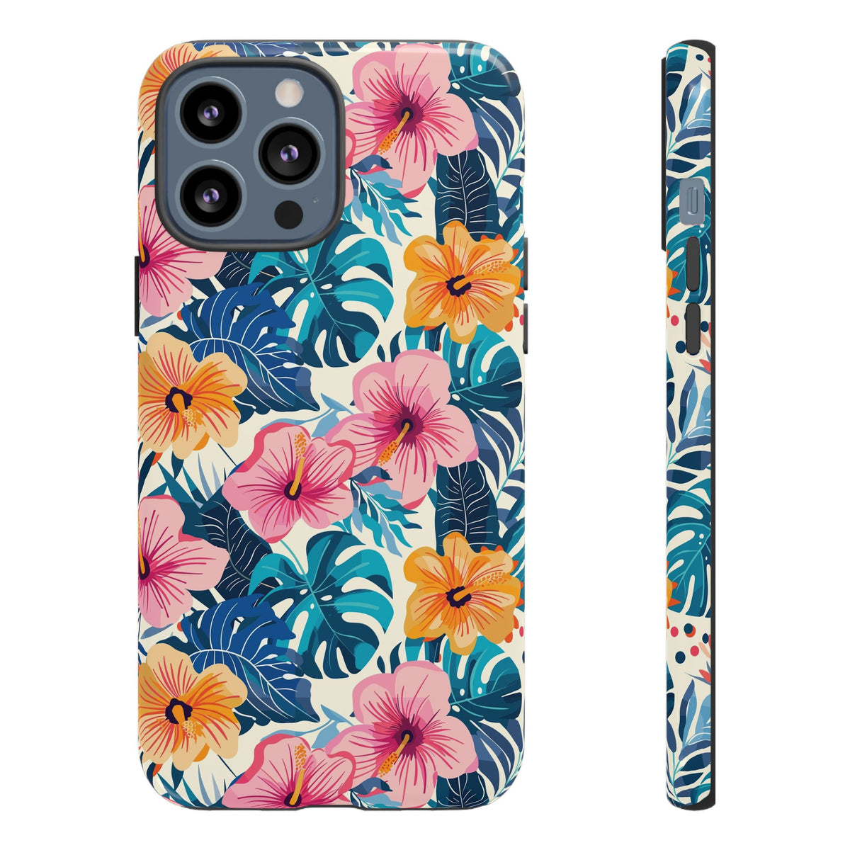 Hibiscus Bloom: Cute Floral Phone Case for iPhone, Samsung and Google Pixel