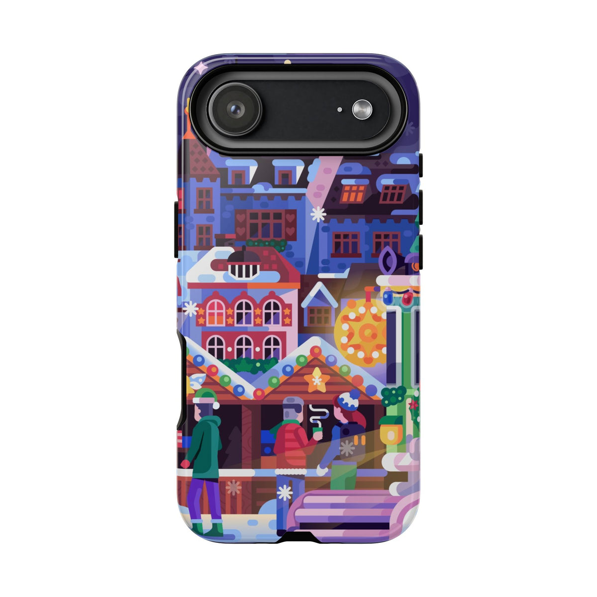 Christmas Fair in Old Town: Holiday-Themed case for iPhone, Samsung Galaxy and Google Pixel