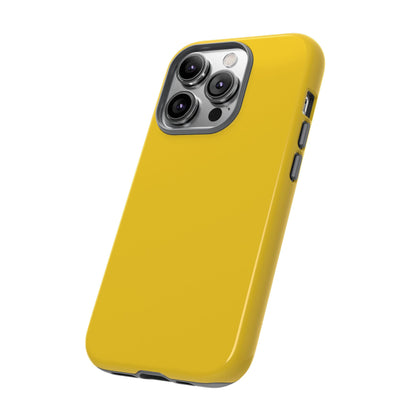 Luscious Yellow: Plain Sunburst-Inspired Color for iPhone, Samsung Galaxy and Google Pixel devices