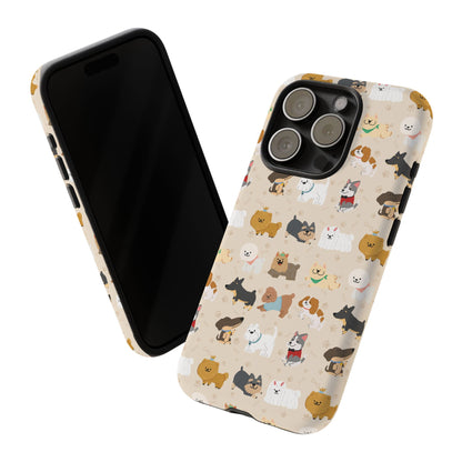 Cute Dogs: Tough Case for iPhone, Samsung Galaxy and Google Pixel devices