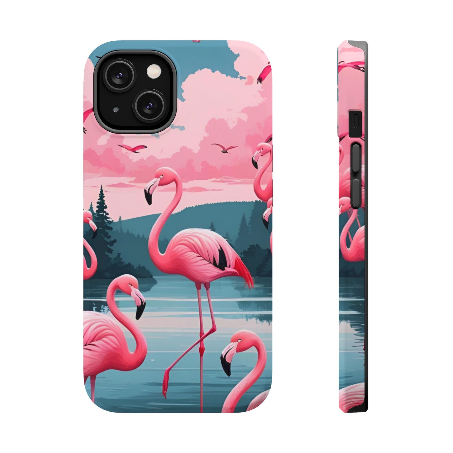 Velvet Skies Flamingo Case MagSafe phone case for Apple iPhone