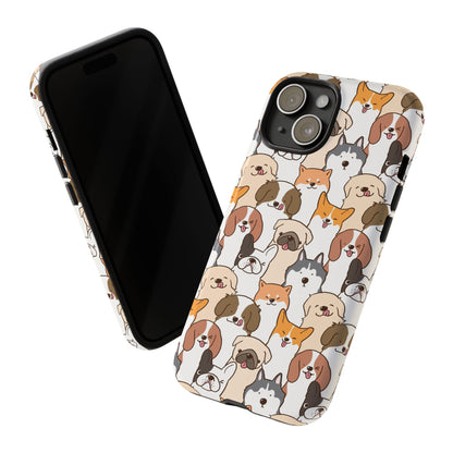 Cute Dogs Charm Phone Case for iPhone, Samsung Galaxy and Google Pixel devices