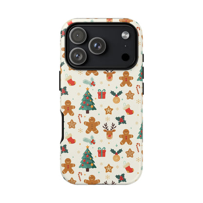 Gingerbread Holidays: Xmas-themed phone case for iPhone, Samsung and Google Pixel