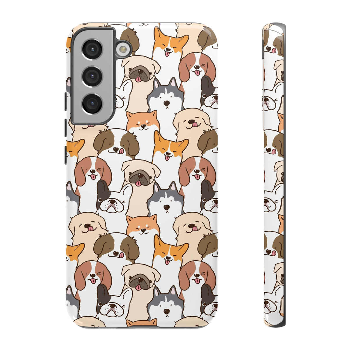 Cute Dogs Charm Phone Case for iPhone, Samsung Galaxy and Google Pixel devices