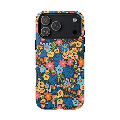 Bloom Burst: Color and Joy Themed Phone Case for iPhone, Samsung Galaxy and Google Pixel devices