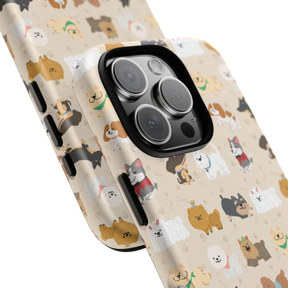 Cute Dogs: Tough Case for iPhone, Samsung Galaxy and Google Pixel devices