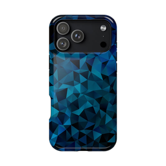 Blue Diamonds (MagSafe version): Elegant phone case for iPhone