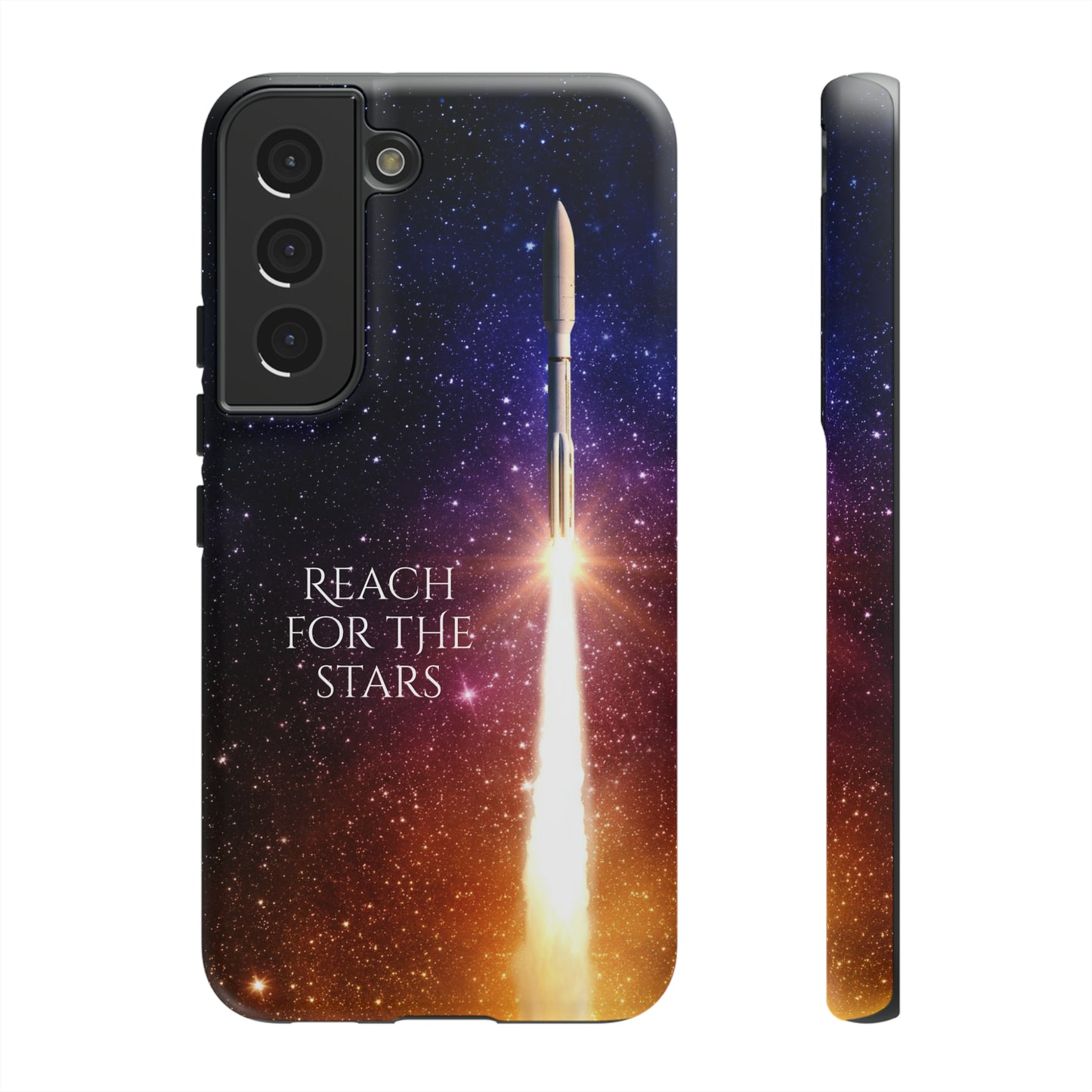 Reach for the stars: rocket illustrated phone case for iPhone, Samsung Galaxy and Pixel devices