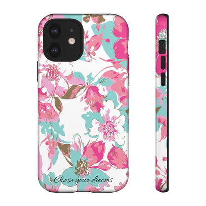 Chase your dreams: Artistic and elegant phone case for Apple iPhone, Samsung Galaxy and Pixel devices