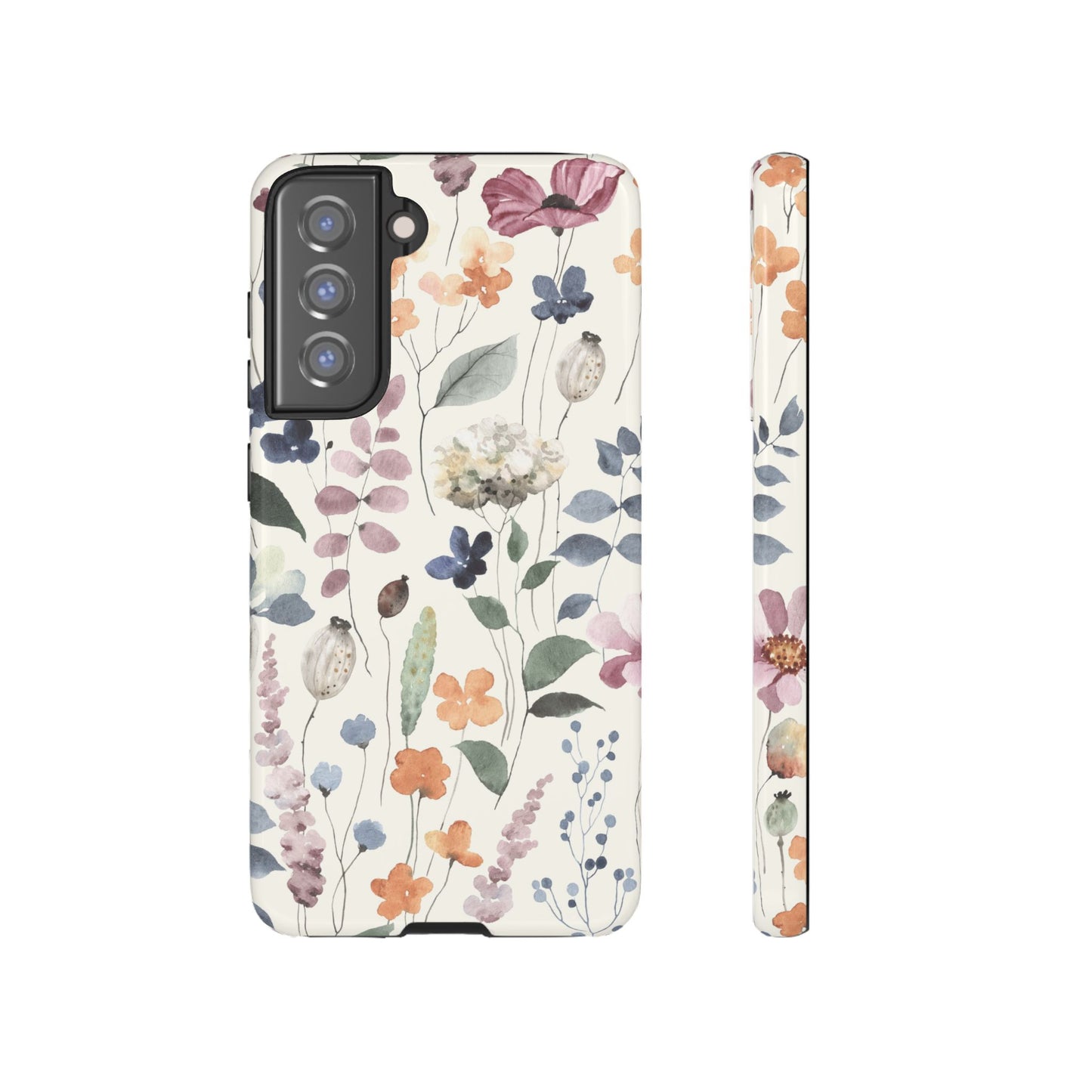 Floral prints phone case for iPhone, Samsung Galaxy and Pixel devices