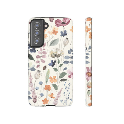 Floral prints phone case for iPhone, Samsung Galaxy and Pixel devices