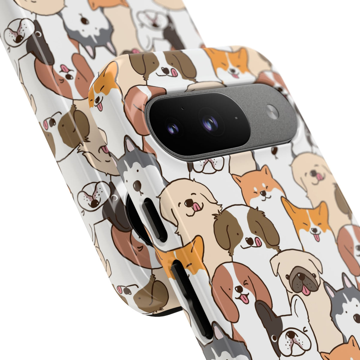 Cute Dogs Charm Phone Case for iPhone, Samsung Galaxy and Google Pixel devices