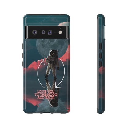 Love You to the Moon and Back: Romance-themed phone case for iPhone, Samsung Galaxy and Google Pixel devices