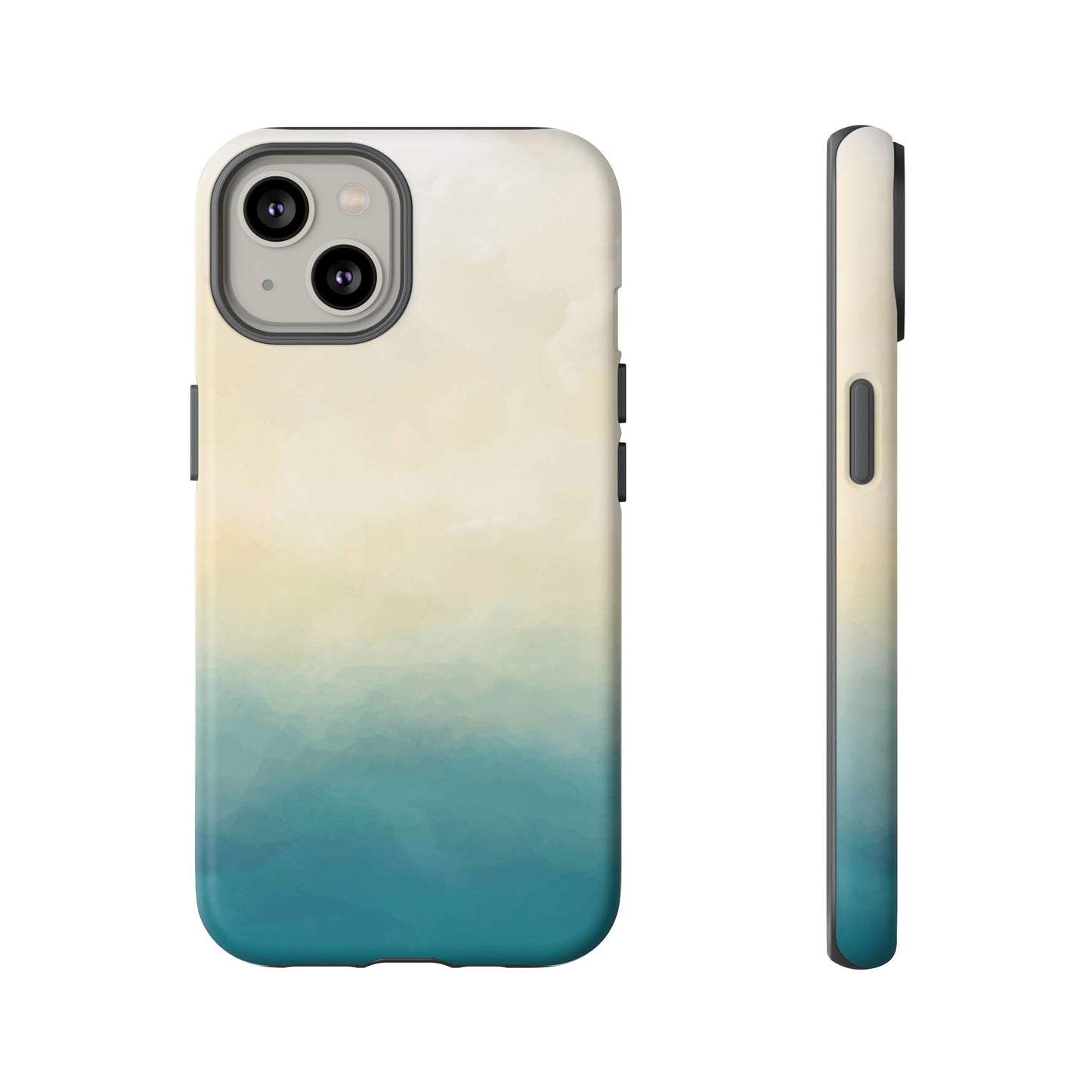 海と砂のグラデーションケース：iPhone、Galaxy、Google Pixelデバイス用ビーチ風スマホケース