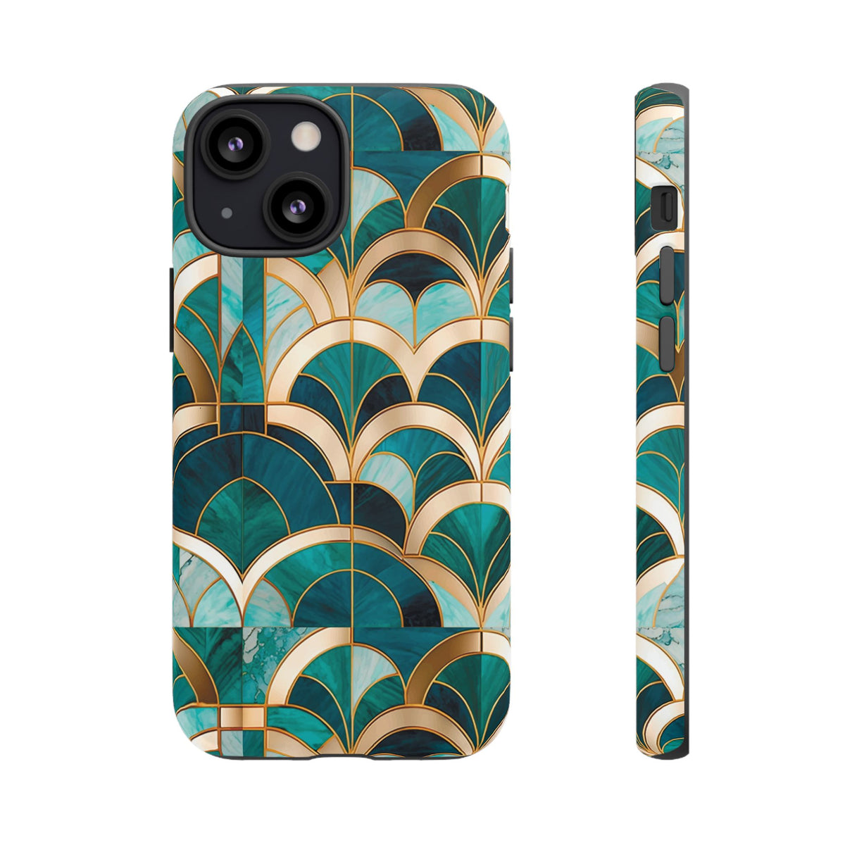 Emerald Deco: Vintage Plush Phone Case for iPhone, Samsung Galaxy and Google Pixel devices