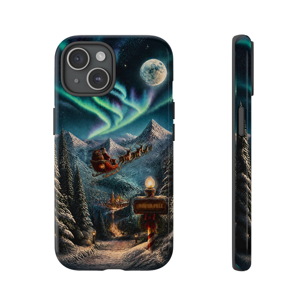 Santa Claus North Pole Adventure: Christmas Themed Phone Case for iPhone, Samsung Galaxy and Google Pixel devices