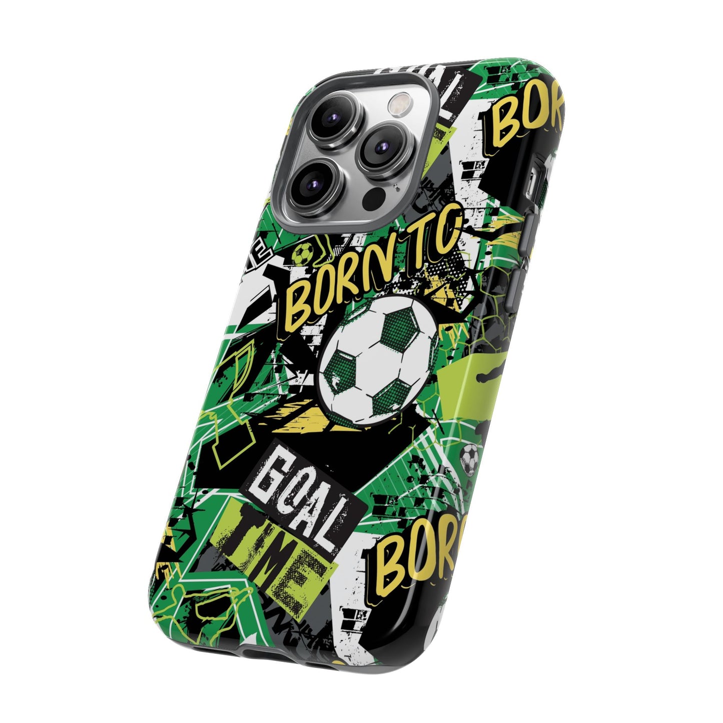 Born to Goal: Football-inspired phone case for iPhone and Samsung Galaxy