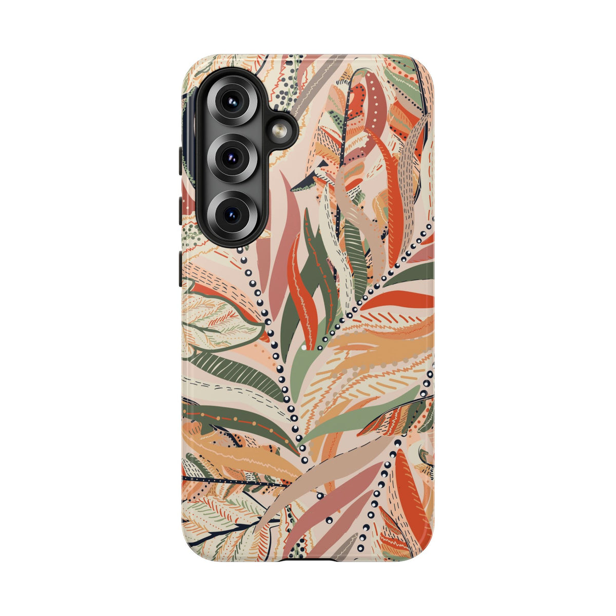 Terracotta Leaves Phone Case: Nature‑Inspired Art for iPhone, Samsung Galaxy and Google Pixel devices