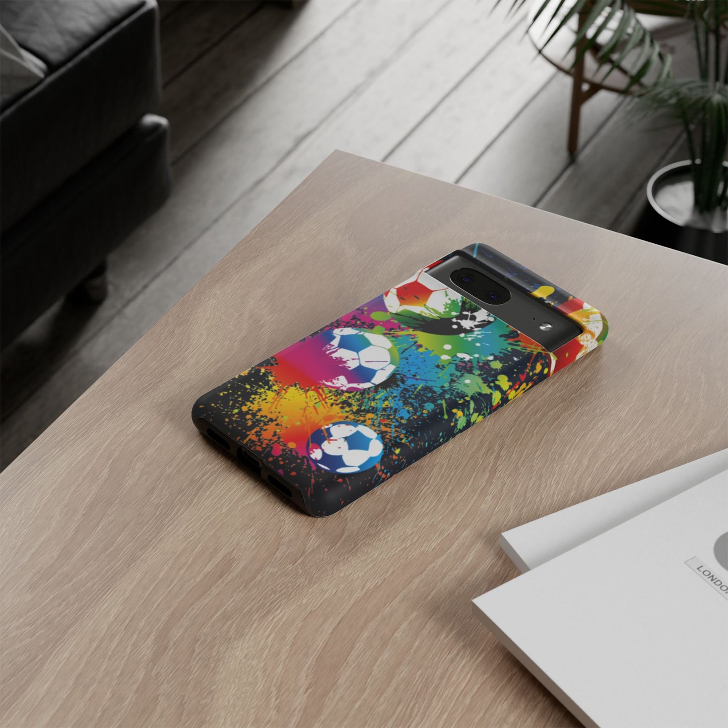 Footballer's Phone Case: Vibrant Case for iPhone, Samsung Galaxy and Google Pixel devices