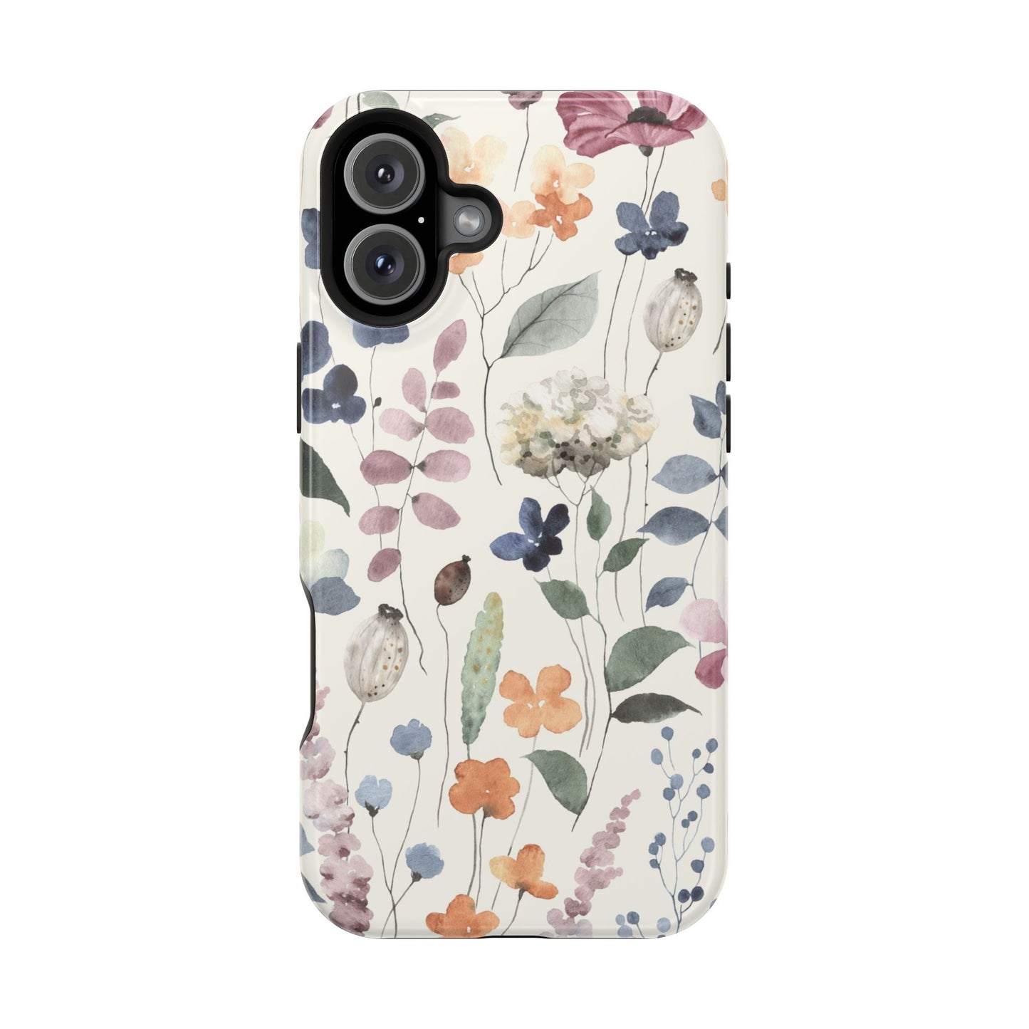 Floral prints phone case for iPhone (MagSafe version)