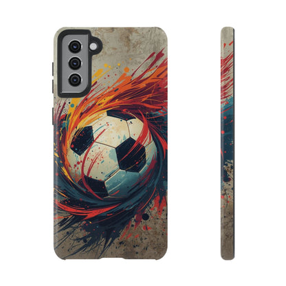Football Swirl: Phone Case for iPhone, Samsung Galaxy and Google Pixel devices