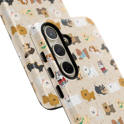 Cute Dogs: Tough Case for iPhone, Samsung Galaxy and Google Pixel devices