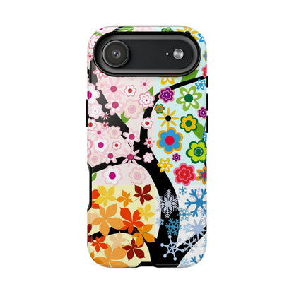Four Seasons: Fall, Winter, Spring and Summer inspired phone case for iPhone, Samsung Galaxy and Google Pixel devices