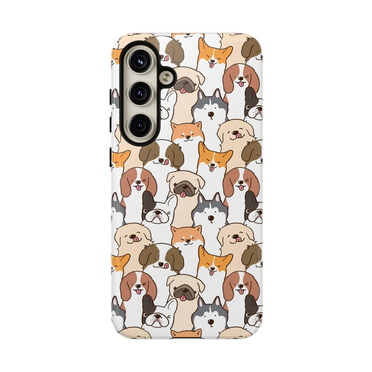 Cute Dogs Charm Phone Case for iPhone, Samsung Galaxy and Google Pixel devices