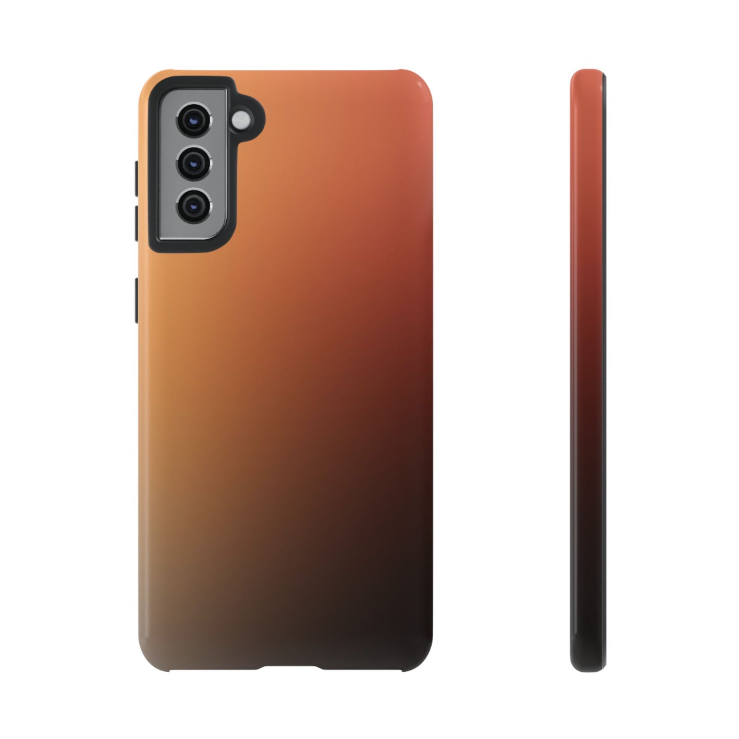 Midnight Peach: Luxury Phone Case for Samsung Galaxy Phones