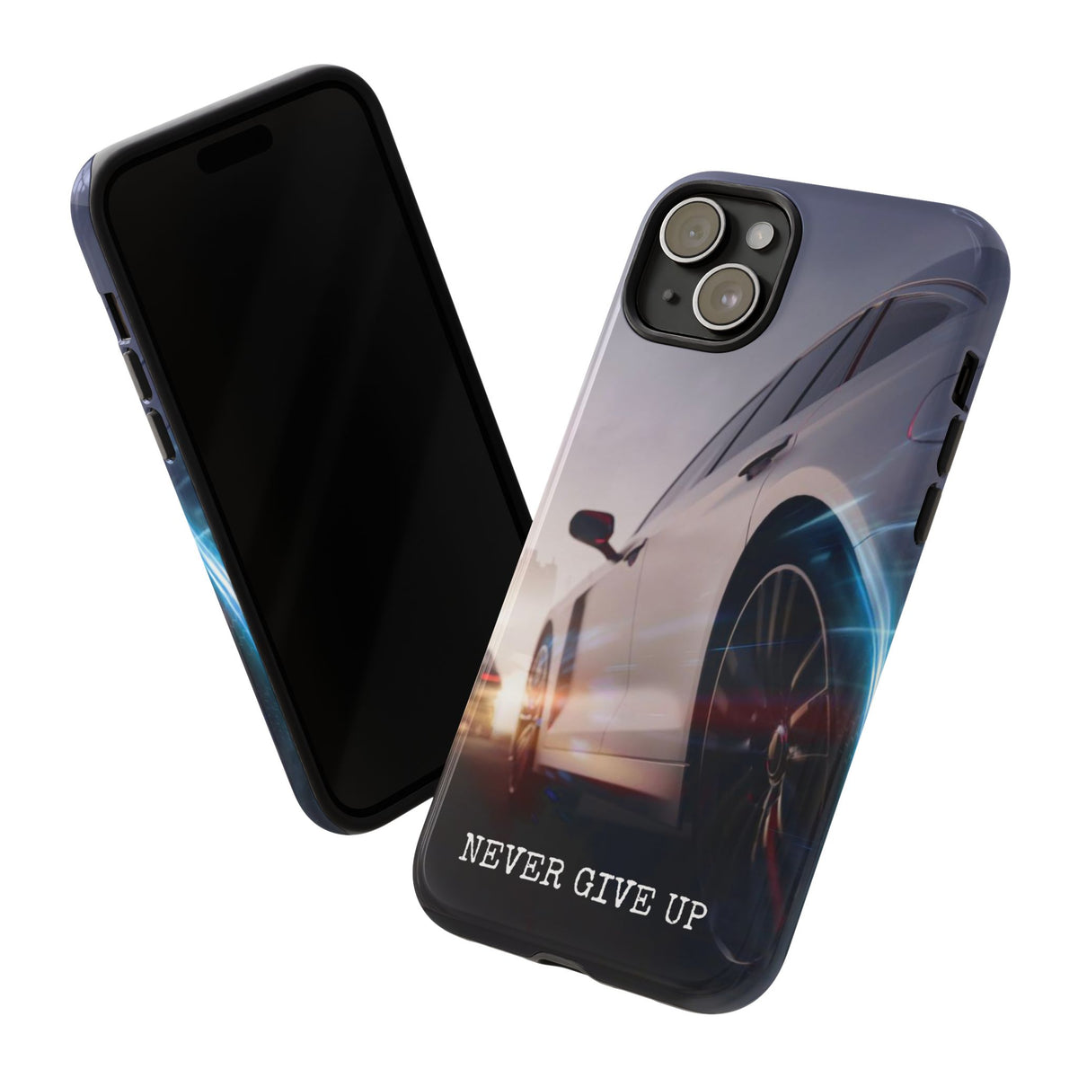 Never Give Up:  Motivational Phone Case for iPhone, Samsung Galaxy and Google Pixel devices