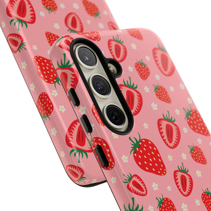 Berry Strawberry: Fruit-inspired phone case for iPhone, Samsung Galaxy and Google Pixel devices