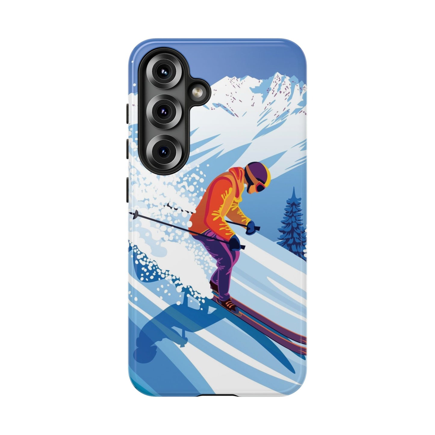 Glacier Rush: Ice Ski inspired phone case for iPhone, Samsung Galaxy and Google  Pixel devices