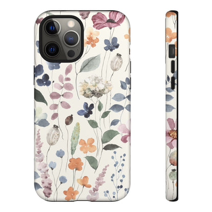 Floral prints phone case for iPhone, Samsung Galaxy and Pixel devices