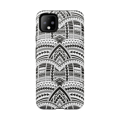 Tatoeage: telefoonhoesje met tribalpatroon voor iPhone, Samsung Galaxy en Google Pixel