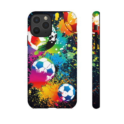 Footballer's Phone Case: Vibrant Case for iPhone, Samsung Galaxy and Google Pixel devices
