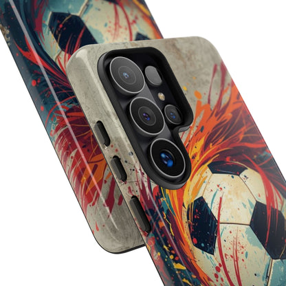 Football Swirl: Phone Case for iPhone, Samsung Galaxy and Google Pixel devices