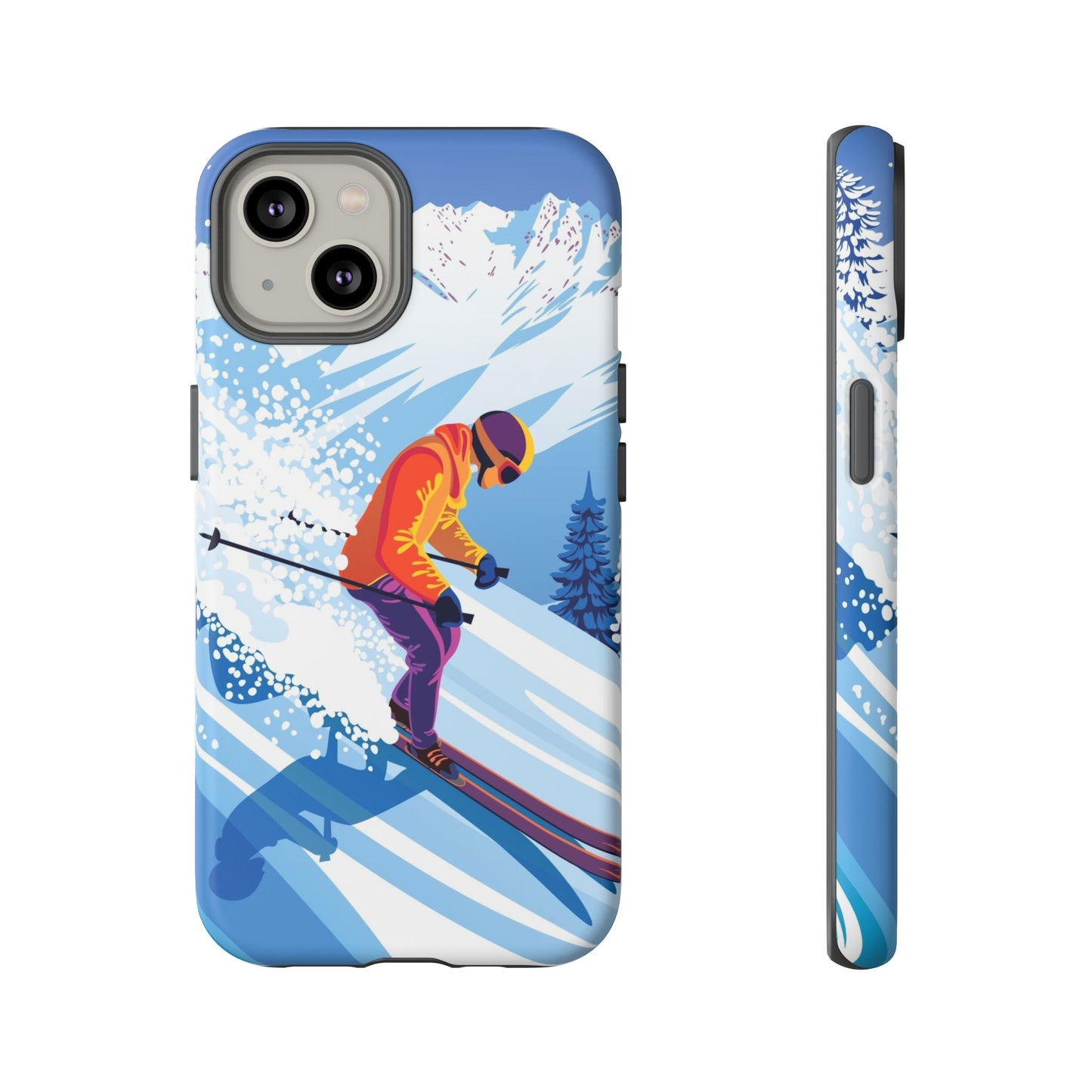 Glacier Rush: Ice Ski inspired phone case for iPhone, Samsung Galaxy and Google  Pixel devices