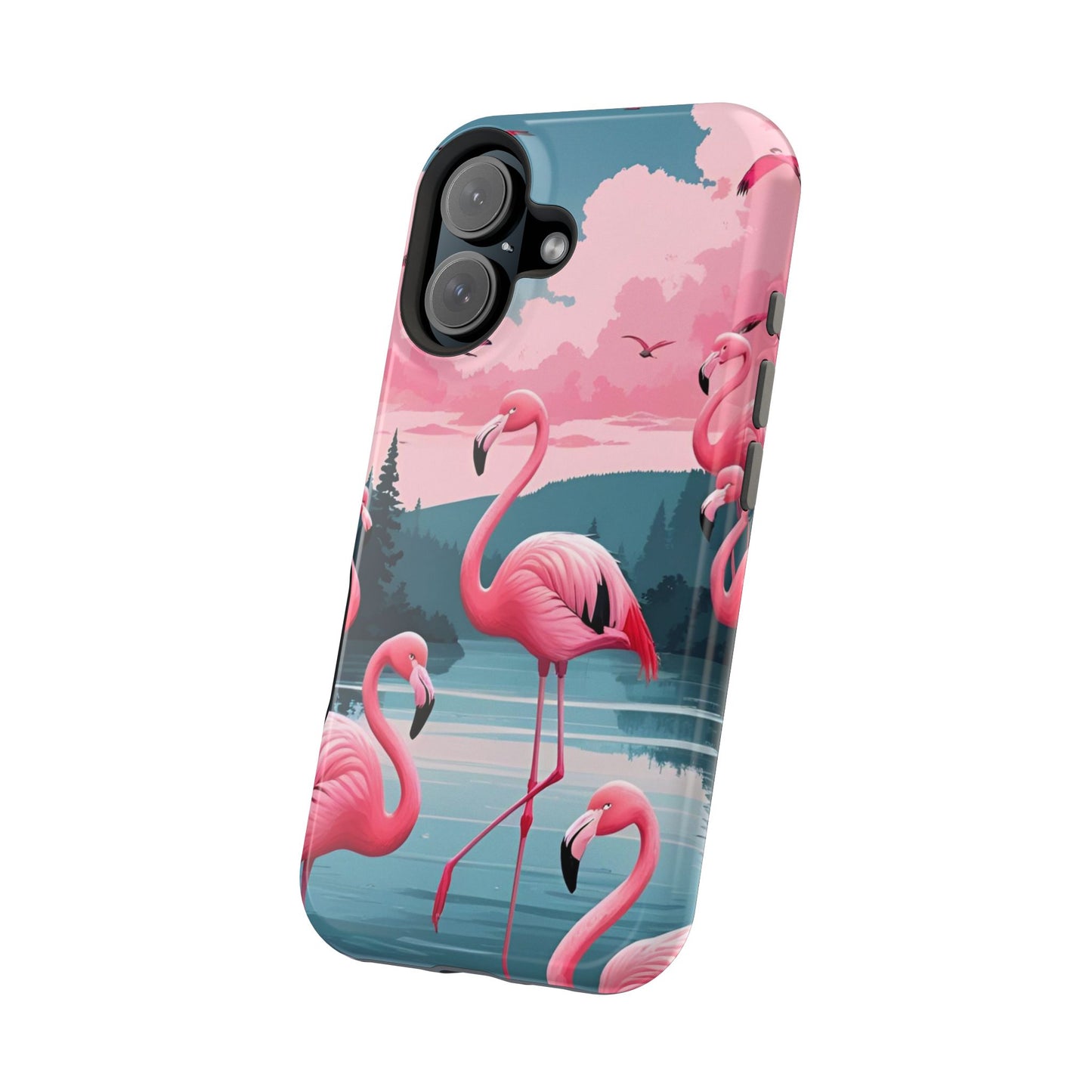 Velvet Skies Flamingo Case MagSafe phone case for Apple iPhone