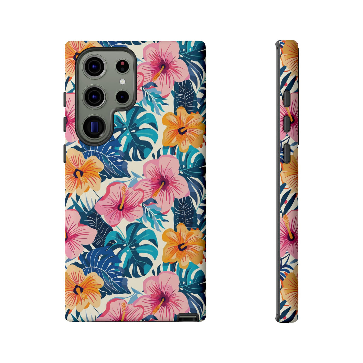 Hibiscus Bloom: Cute Floral Phone Case for iPhone, Samsung and Google Pixel